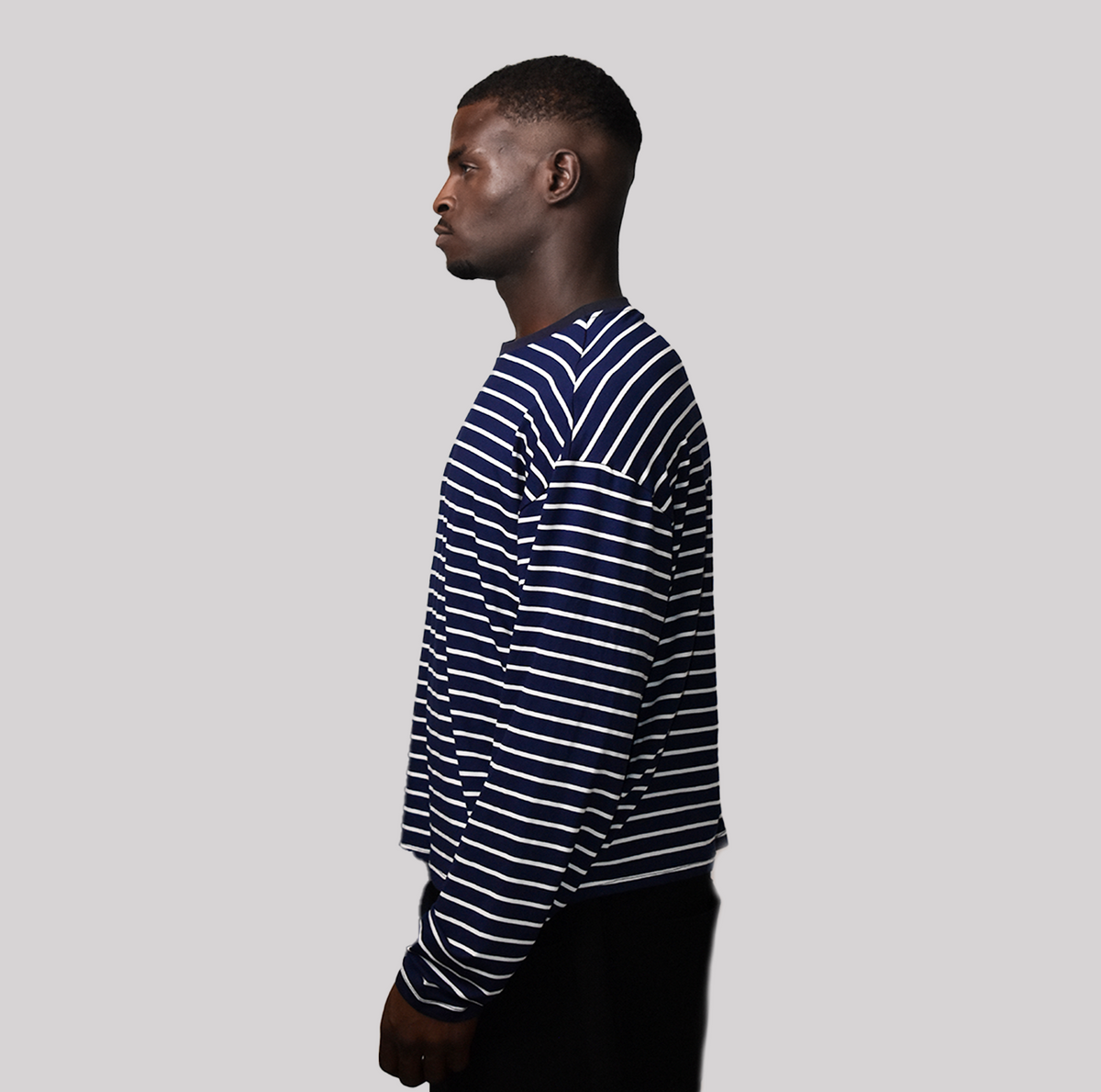T-shirt Marinière Bleu Marine