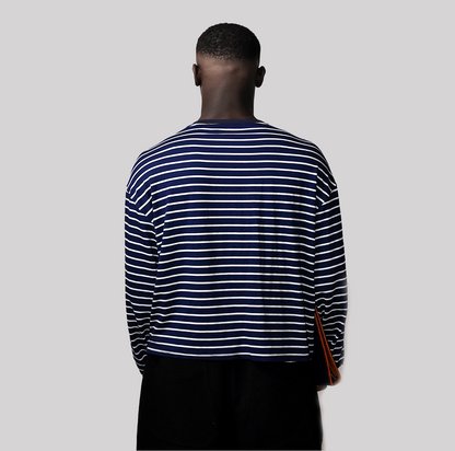 T-shirt Marinière Bleu Marine