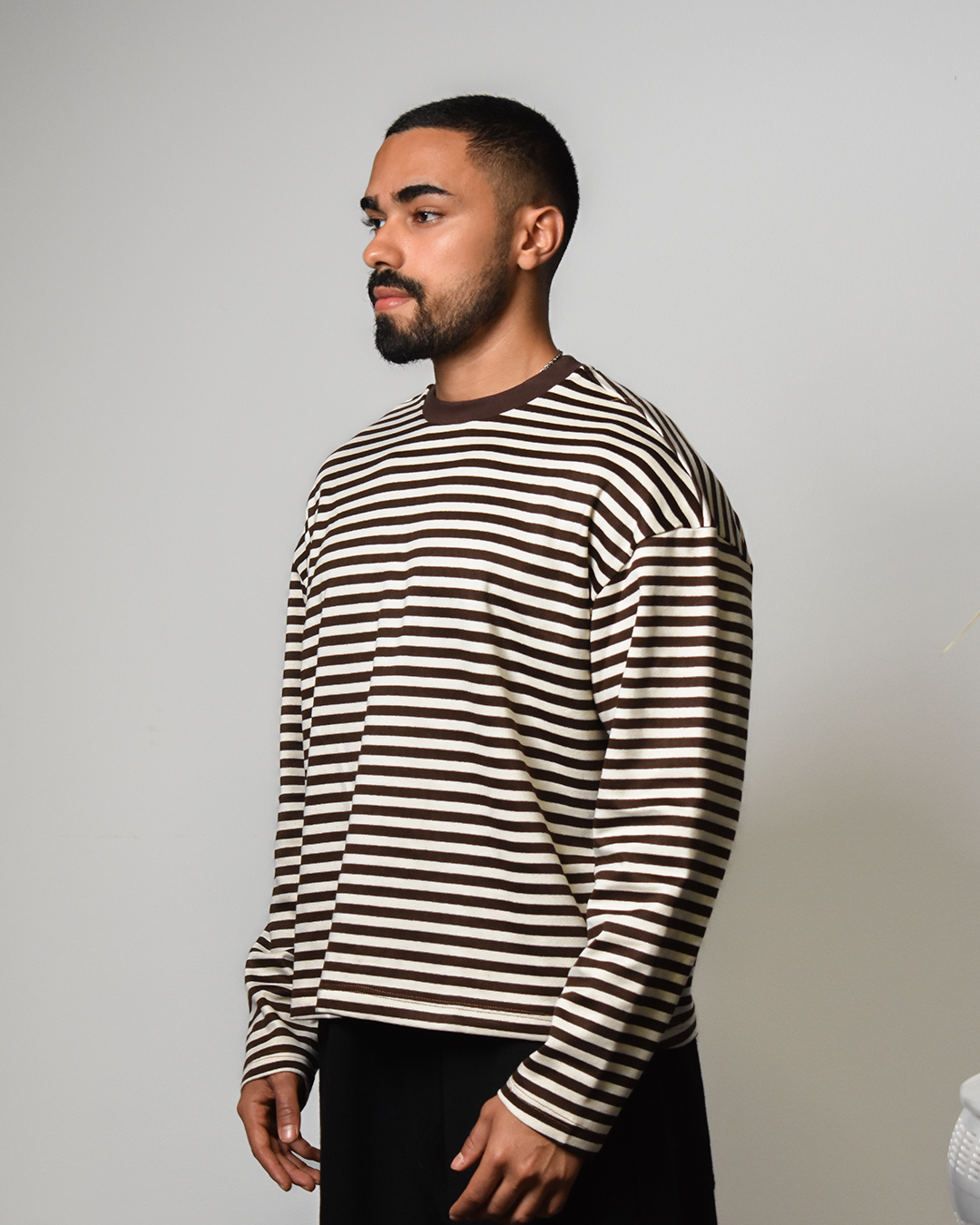 T-shirt Marinière Chocolat