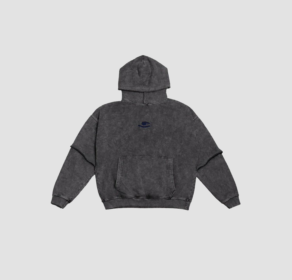 Gris washed Hoodie