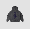 Gris washed Hoodie