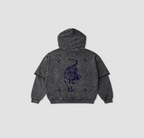Gris washed Hoodie