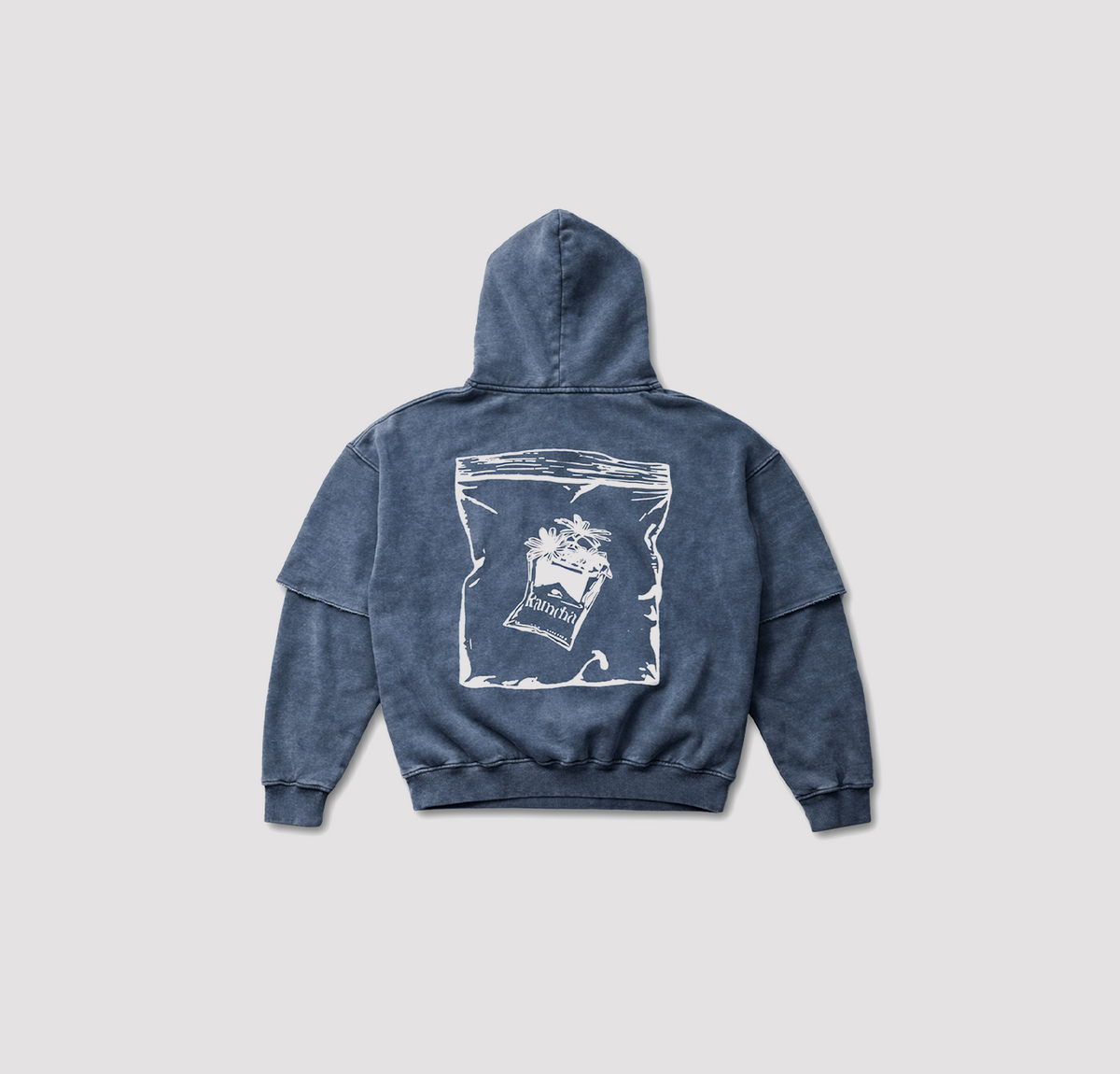 bleu washed Hoodie