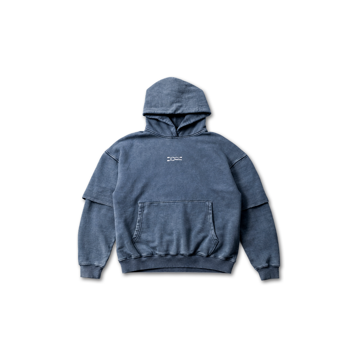 bleu washed Hoodie