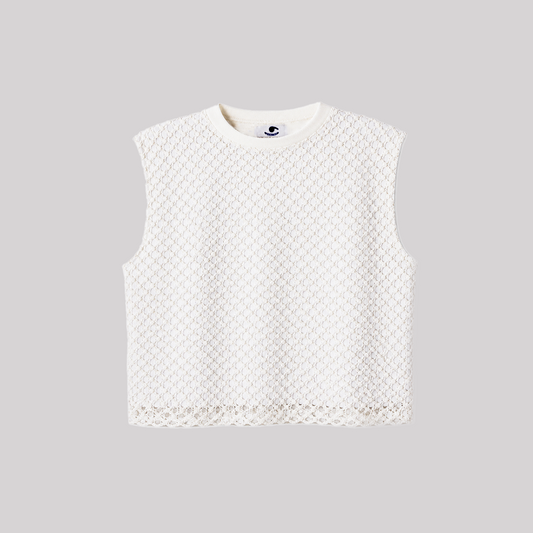 Débardeur Maille Blanche