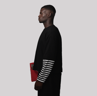 T-shirt Layered Noir