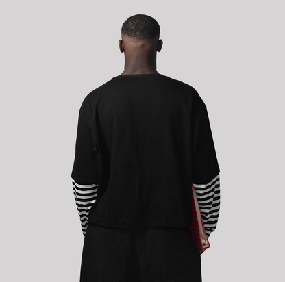 T-shirt Layered Noir