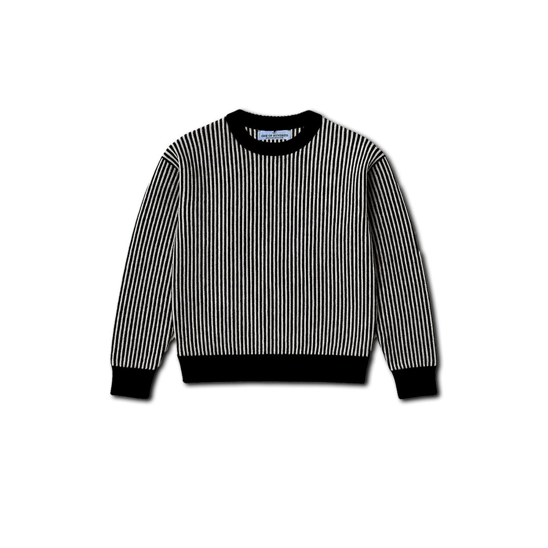 Sweet Shirt Striped Noir & Écru