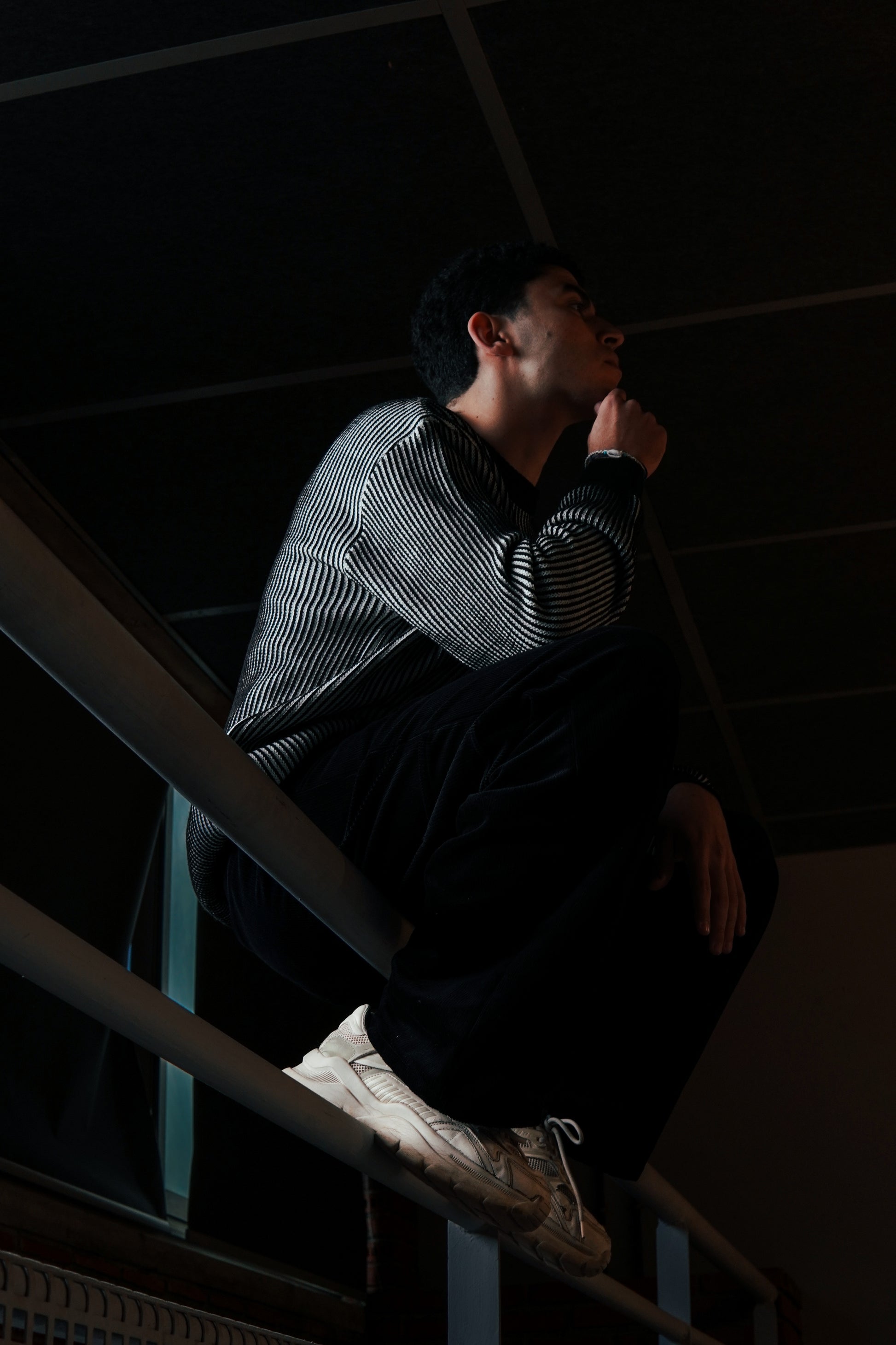 Sweet Shirt Striped Noir & Écru