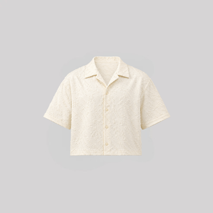 Chemise Craquelée Écru