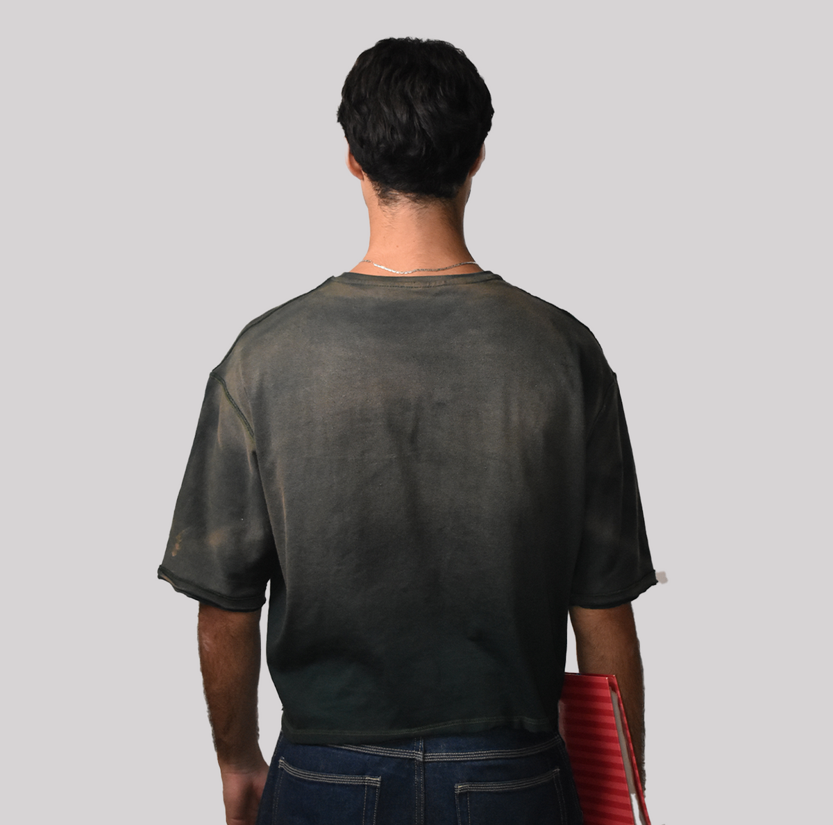 T-shirt Délavé Kaki