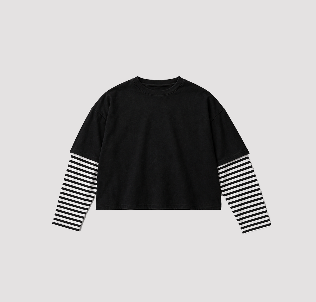 T-shirt Layered Noir