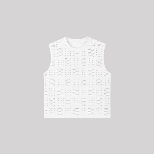 Débardeur Maille Blanche V2