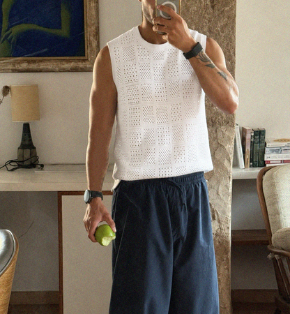 Débardeur Maille Blanche V2